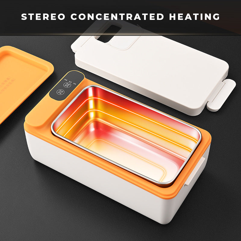 304 stainless steel portable insulated lunch box, self-heating lunch box without water injection