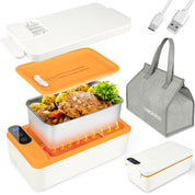 304 stainless steel portable insulated lunch box, self-heating lunch box without water injection