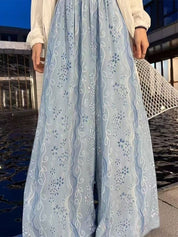 Women's Cotton Voile Wide Leg Pants