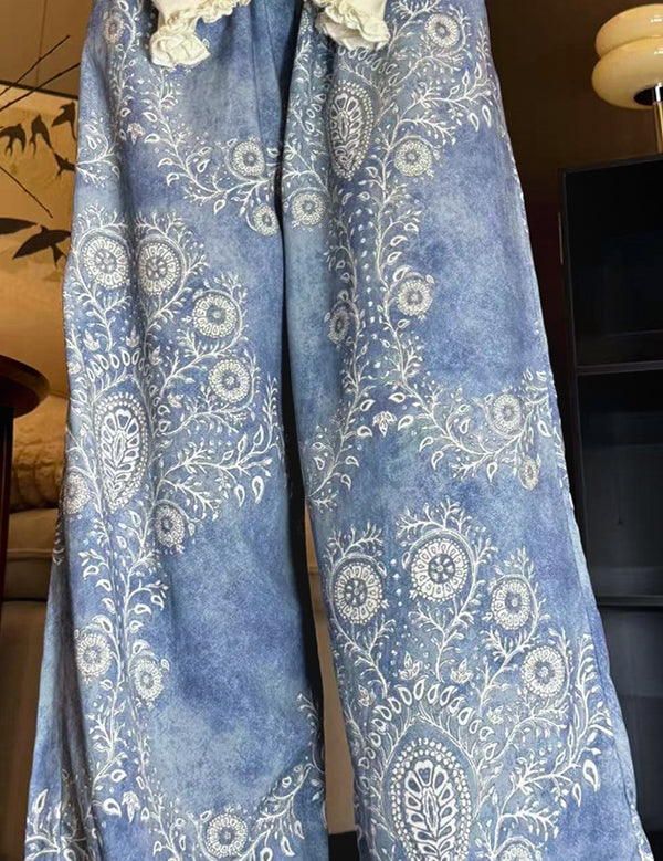 Women's Cotton Voile Wide Leg Pants