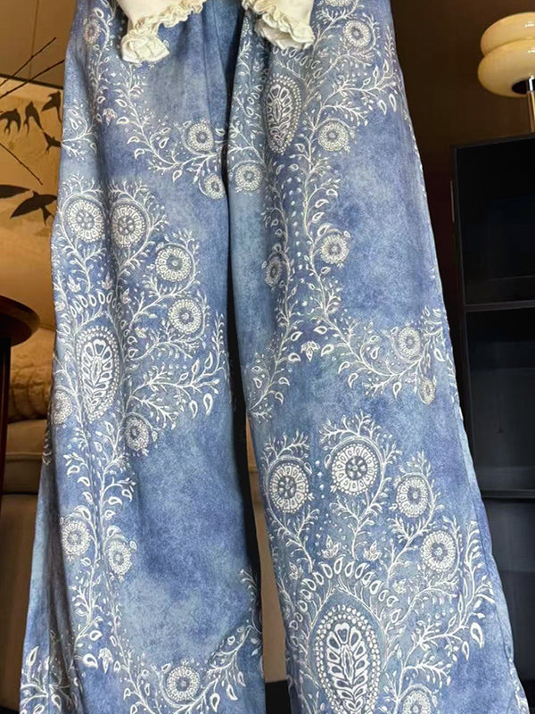 Women's Cotton Voile Wide Leg Pants