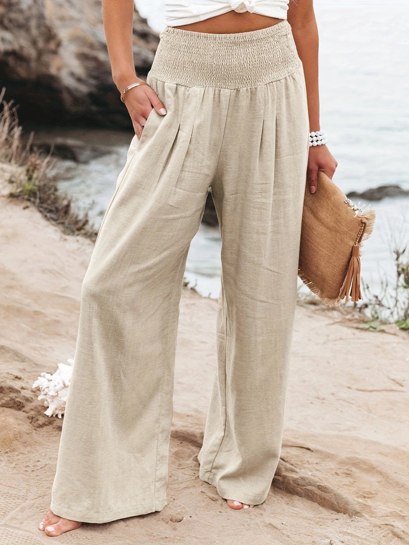 Women High Waisted Palazzo Pants