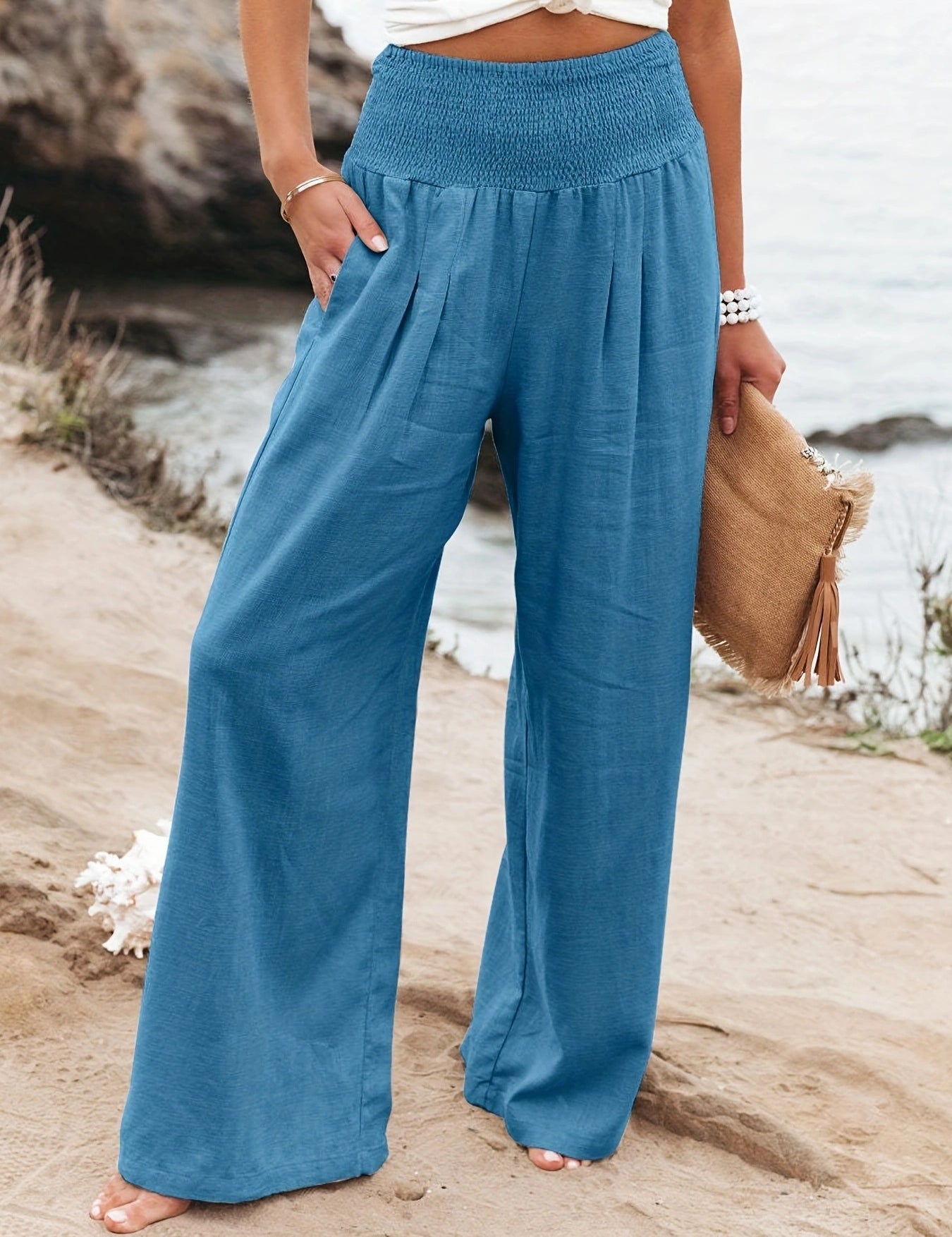 Women High Waisted Palazzo Pants