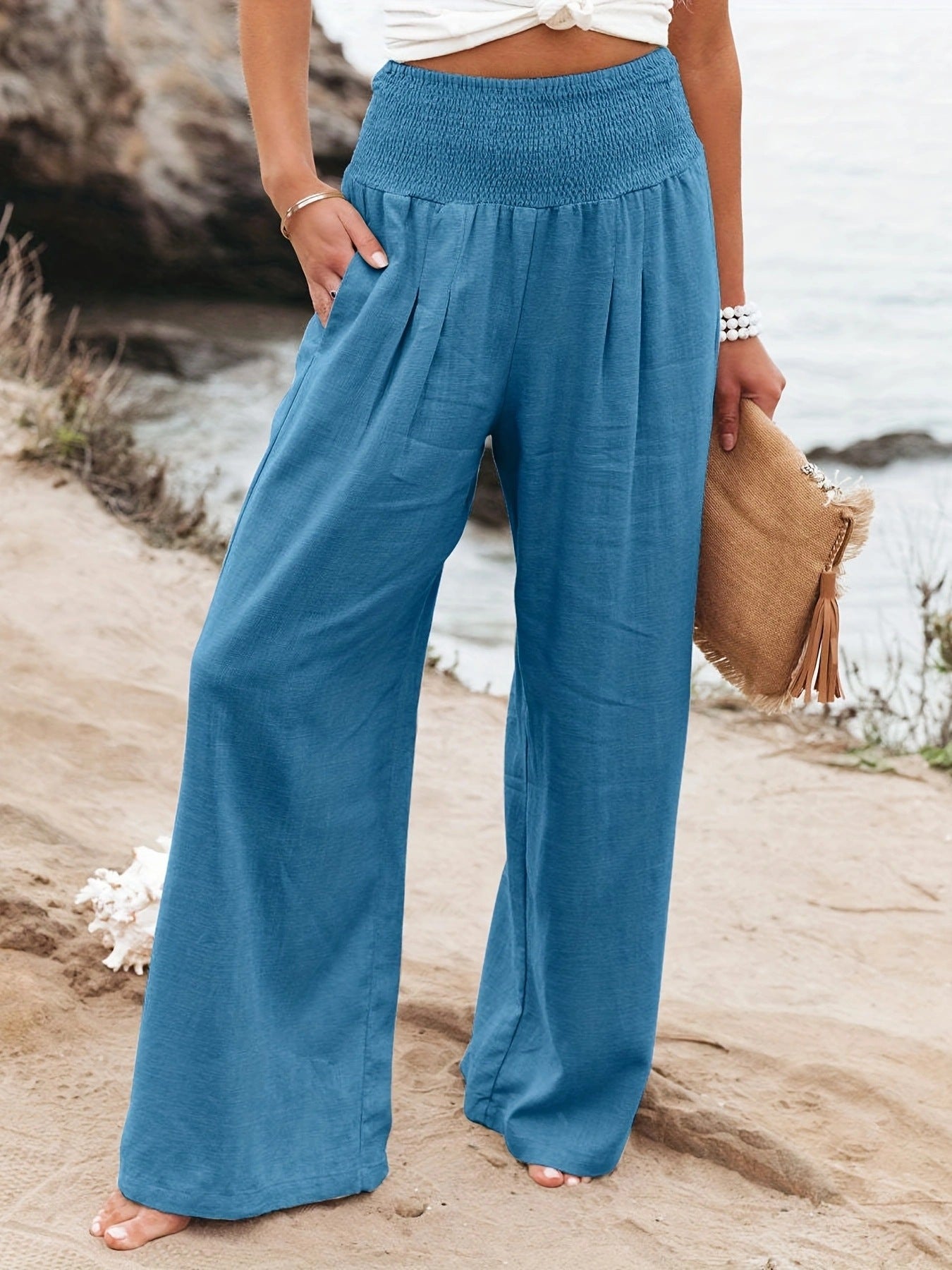 Women High Waisted Palazzo Pants
