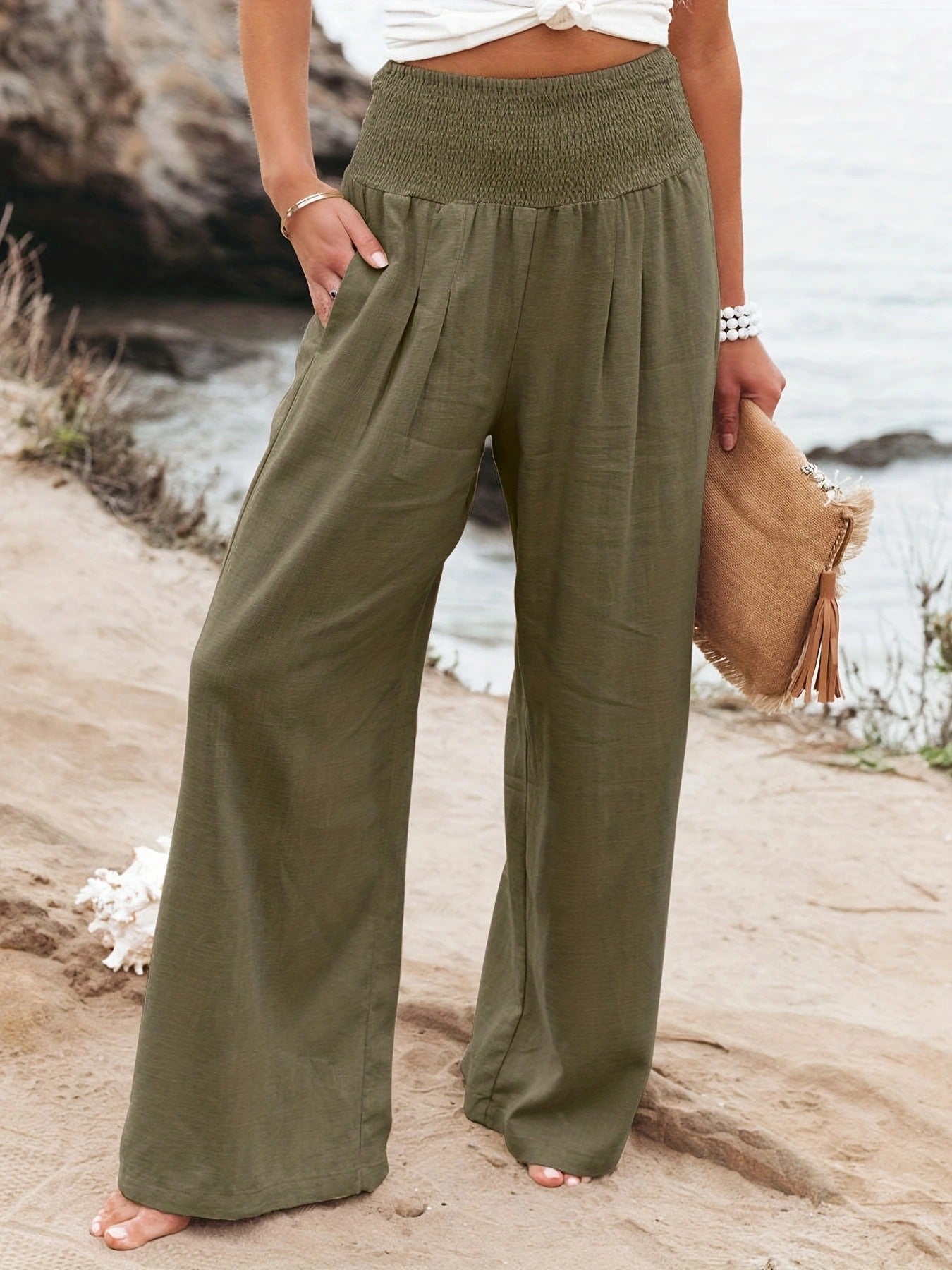 Women High Waisted Palazzo Pants