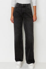 Comfort-Flex Wide Leg Denim Jeans