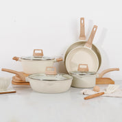 Pots And Pans Set, Cookware With Granite Coatings For Super Nonstick ResultEssential Stone Utensil, Kithchenware, Cookware